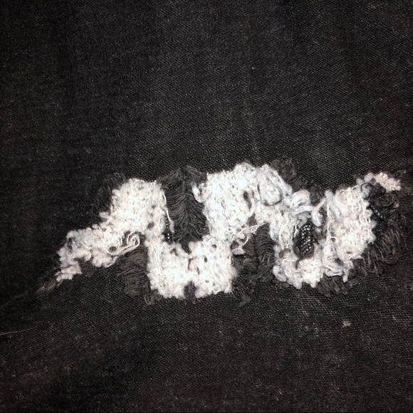 Nicki Minaj highrise black Distress shorts size 9/10 - Picture 6 of 10